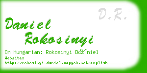 daniel rokosinyi business card